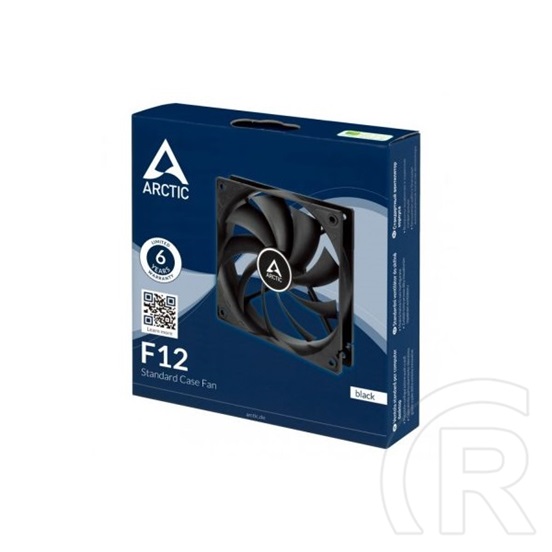 Arctic F12 hűtő ventilátor (120 mm, 1350 rpm) fekete