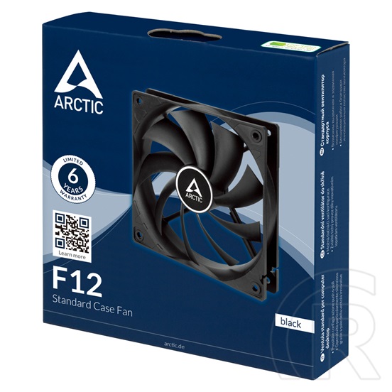 Arctic F12 hűtő ventilátor (120 mm, 1350 rpm) fekete