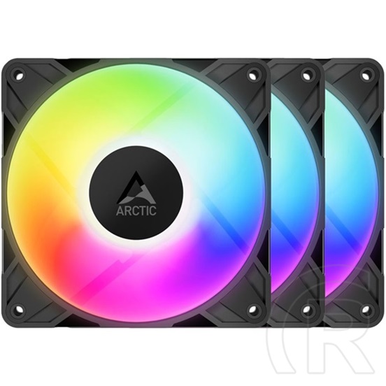 Arctic P12 Pro A-RGB PWM házhűtő ventilátor (120 mm, 600-3000 rpm, 3 db, fekete)