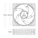 Arctic P9 PWM PST hűtő ventilátor (92 mm)