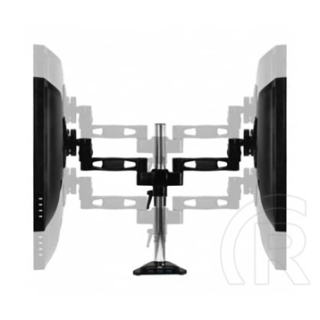 Arctic Z2 Pro (Gen 3) monitorállvány (dupla, 4 port USB 3.0 HUB, fekete)
