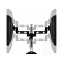 Arctic Z2 Pro (Gen 3) monitorállvány (dupla, 4 port USB 3.0 HUB, fekete)