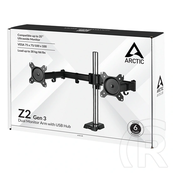 Arctic Z2 monitor tartó kar + USB HUB