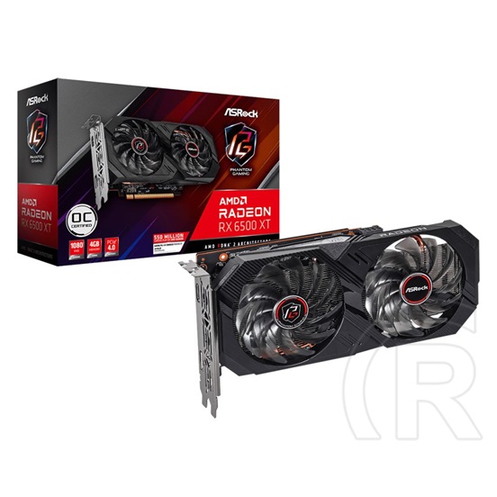 Asrock Radeon RX 6500 XT Phantom Gaming D VGA (PCIe 4.0, 4 GB DDR6, 64 bit, DP+HDMI)