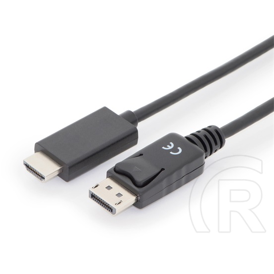 Assmann Displayport (M) > HDMI (M) kábel (2 m, fekete)