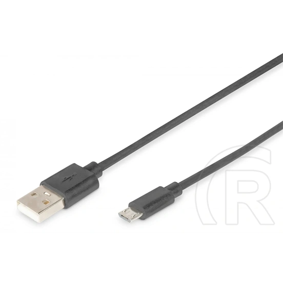Assmann USB-A (M) microUSB-B 2.0 (M) kábel, 1,8 m