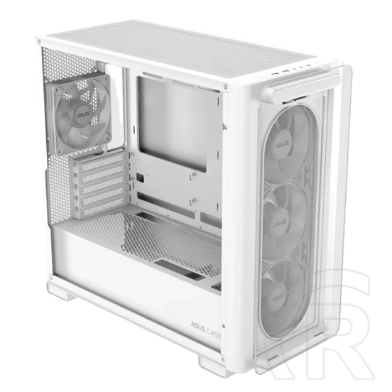 Asus A23 Plus (táp nélküli, mATX, ablakos, MT Mini Tower, fehér)