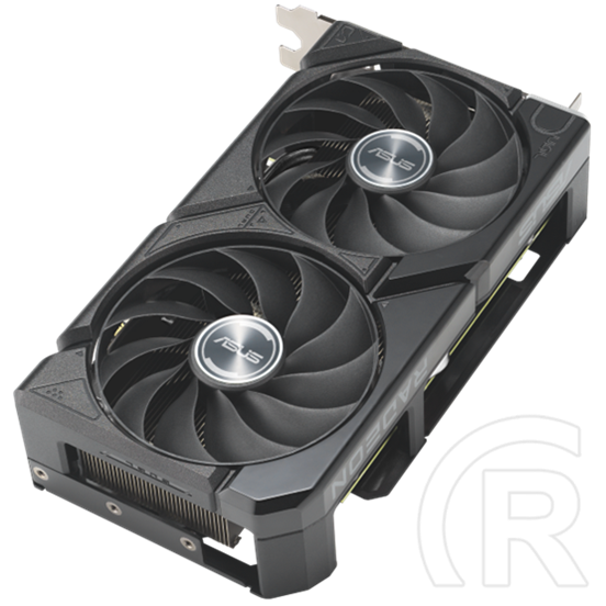 Asus Dual Radeon RX 9060 XT VGA (PCIe 5.0, 8 GB GDDR6, 128 bit, 2xDP+1xHDMI, aktív hűtő)