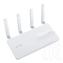Asus EBR63 router (Wi-Fi 6, 574+2402 Mbps, 2,4/5 GHz dualband, 1x WAN, 4x LAN, USB3.2, USB2.0, 4 külső antenna, fehér)