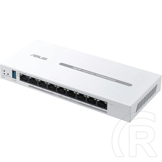 Asus ExpertWiFi EBG19P router (8x Gigabit PoE+ port, 2x LAN/WAN, 1x WAN, USB 3.2 Gen1, PoE max 123 W)