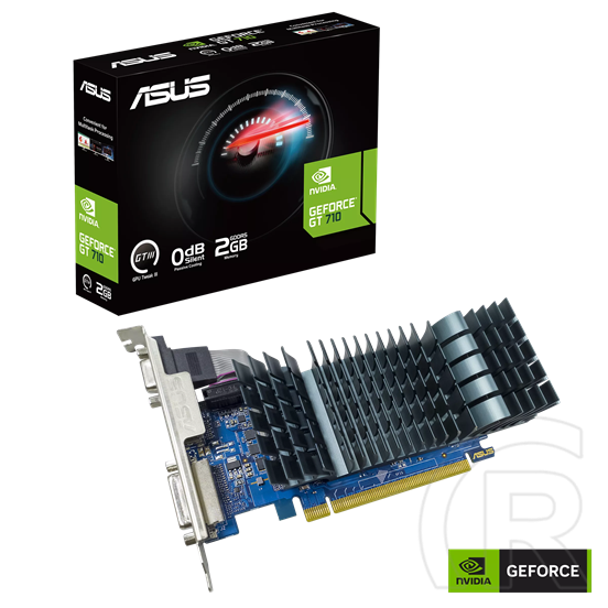 Asus GT710-SL-2GD5-BRK-EVO VGA (PCIe 2.0, 2 GB GDDR5, 64 bit, D-Sub+HDMI+DVI-D)