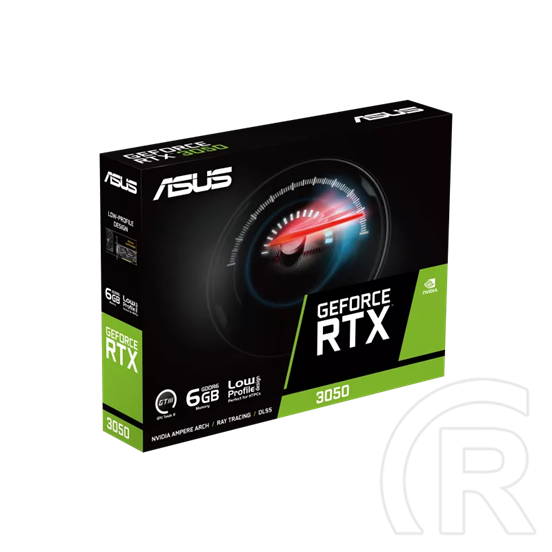Asus GeForce RTX 3050 LP BRK OC VGA (PCIe 4.0, 6 GB GDDR6, 96 bit, DP+HDMI+DVI-D)