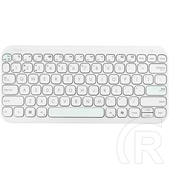 Asus Marshmallow KW100 vezeték nélküli billentyűzet (HU, Bluetooth, fehér)