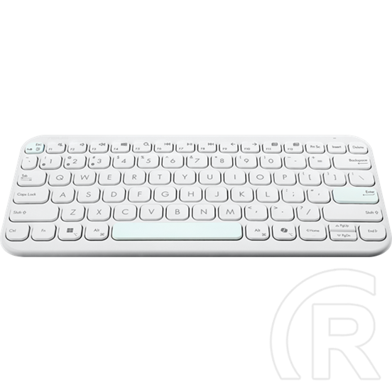 Asus Marshmallow KW100 vezeték nélküli billentyűzet (HU, Bluetooth, fehér)