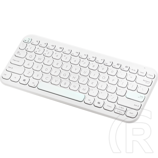 Asus Marshmallow KW100 vezeték nélküli billentyűzet (HU, Bluetooth, fehér)