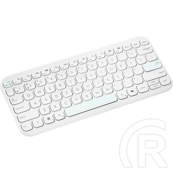 Asus Marshmallow KW100 vezeték nélküli billentyűzet (HU, Bluetooth, fehér)