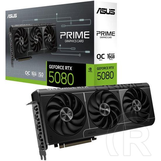 Asus Prime GeForce RTX5080 OC VGA (PCIe 5.0, 16 GB GDDR7, 256 bit, 3xDP+HDMI)