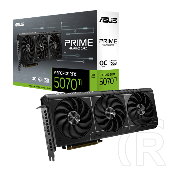 Asus Prime GeForce RTX 5070 Ti OC VGA (PCIe 5.0, 16 GB GDDR7, 256 bit, 3xDP+HDMI)