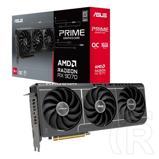 Asus Prime Radeon RX 9070 OC VGA (PCIe 5.0, 16 GB GDDR6, 256 bit, 3xDP+HDMI)