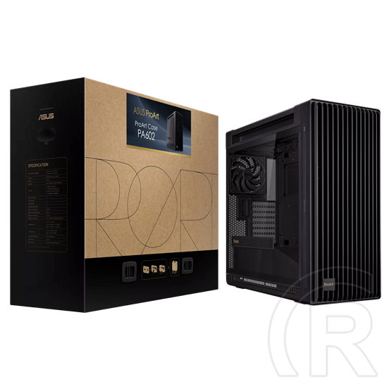 Asus ProArt PA602 TG Black (midi torony, EATX, ablakos, fekete)