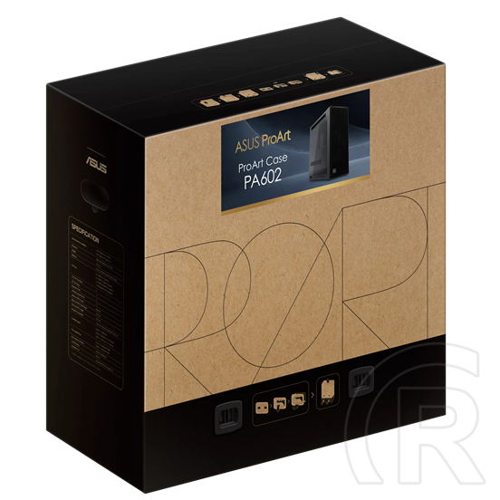 Asus ProArt PA602 TG Black (midi torony, EATX, ablakos, fekete)