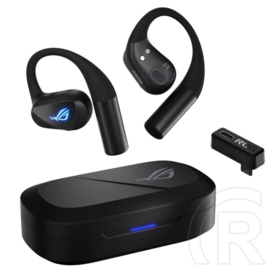 Asus ROG Cetra Open Wireless bluetooth fülhallgató sztereo (Open-Ear, ultraalacsony késleltetésű gaming mód, AI-támogato