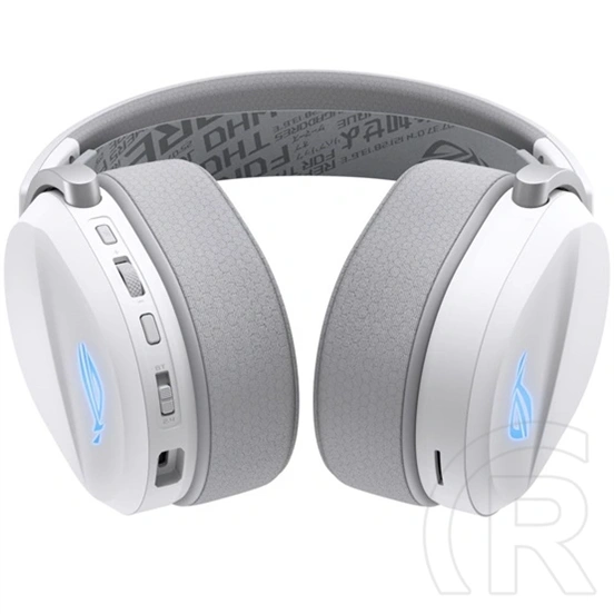 Asus ROG Pelta fejhallgató (Tri-Mode, USB-C, mikrofonrúd, multifunkciós gombok, 2,4 GHz vezeték nélküli, 1,8 m kábel, fe