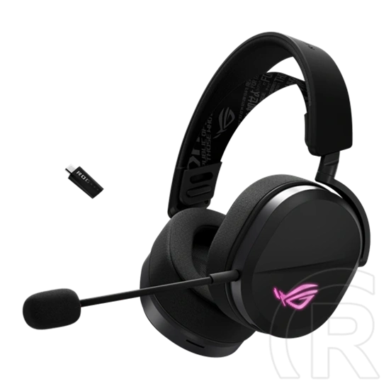 Asus ROG Pelta fejhallgató sztereo (tri-mode, USB-C, mikrofonrúd, multifunkciós gombok, 1,8 m kábel, háttérvilágítás, fe