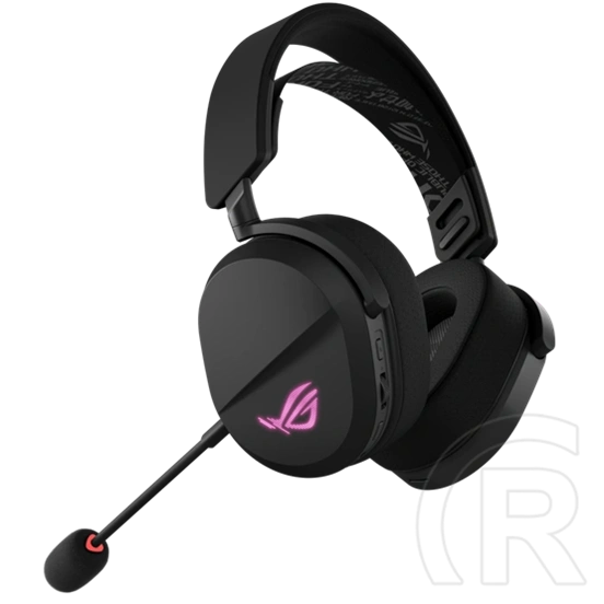 Asus ROG Pelta fejhallgató sztereo (tri-mode, USB-C, mikrofonrúd, multifunkciós gombok, 1,8 m kábel, háttérvilágítás, fe