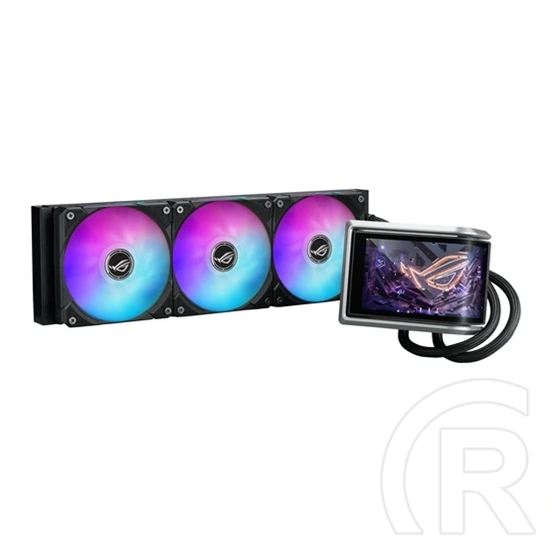 Asus ROG RYUO IV 360 CPU hűtő (3x 120 mm, ARGB, PWM, max 2000 RPM, 30,7 dBA)