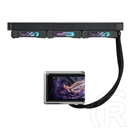 Asus ROG RYUO IV 360 CPU hűtő (3x 120 mm, ARGB, PWM, max 2000 RPM, 30,7 dBA)