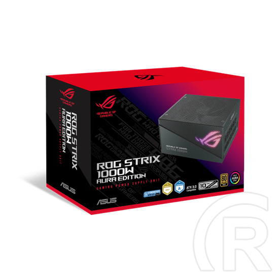 Asus ROG Strix 1000W 80+ Gold Aura Edition ventillátorral moduláris tápegység