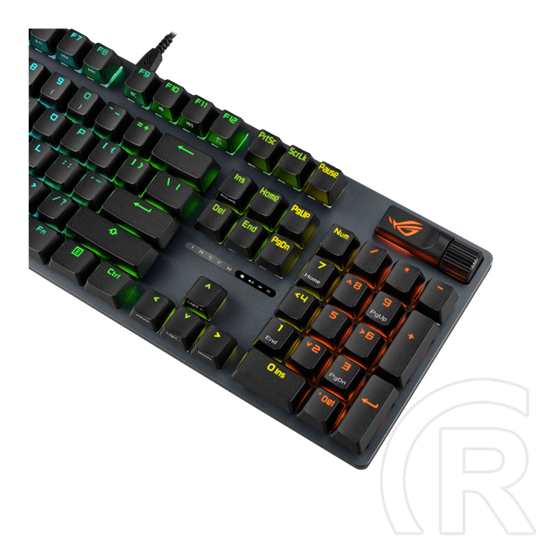 Asus ROG Strix Scope II NX Snow billentyűzet (HU, fekete)