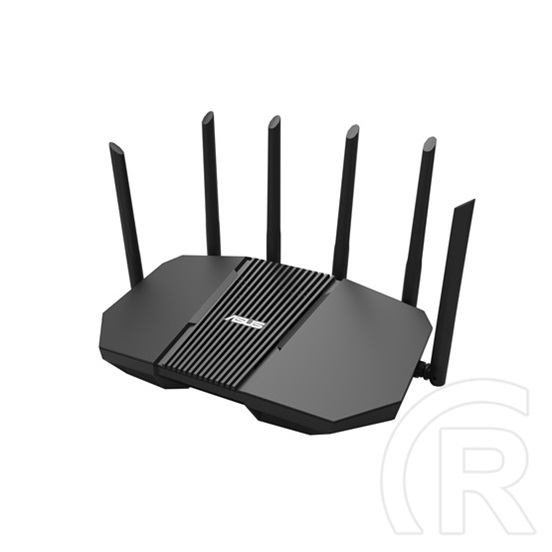 Asus RT-BE90U router (WiFi 7, tri band, 9400 Mbps, 1 x 2,5 Gbps WAN, 3 x 2,5 Gbps LAN, USB 3.2 Gen1, 6 külső antenna, Ai