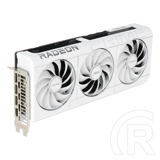 Asus Radeon RX 9070 XT Prime OC VGA (PCIe 5.0, 16 GB GDDR6, 3xDP+HDMI, 3x8-pin, fehér)