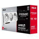 Asus Radeon RX 9070 XT Prime OC VGA (PCIe 5.0, 16 GB GDDR6, 3xDP+HDMI, 3x8-pin, fehér)