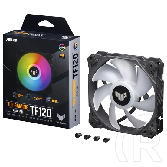 Asus TUF Gaming TF120 ARGB 120mm PWM fekete