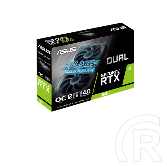 Asus Dual GeForce RTX 3060 V2 OC VGA (PCIe 4.0, 12 GB GDDR6, 192 bit, 3xDP+HDMI)