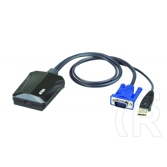 Aten CV211CP Laptop USB KVM Console Crash Cart Adapter IT Kit