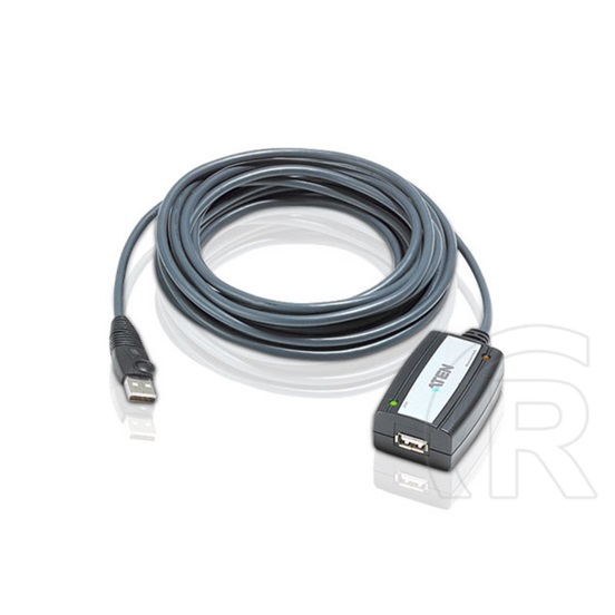 Aten USB 2.0 aktív hosszabbító kábel (A-A, 5 m, szürke)