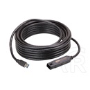 Aten USB 3.1 aktív hosszabbító kábel (A-A, 10 m, fekete)