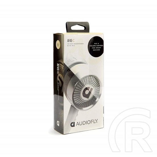 AudioFly AF45C mikrofonos fülhallgató (fehér)