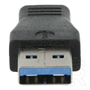 Avax AD601 CONNECT+ USB-A - Type-C átalakító (USB-A x1, Type-C x1, gyors adatátvitel, fekete)