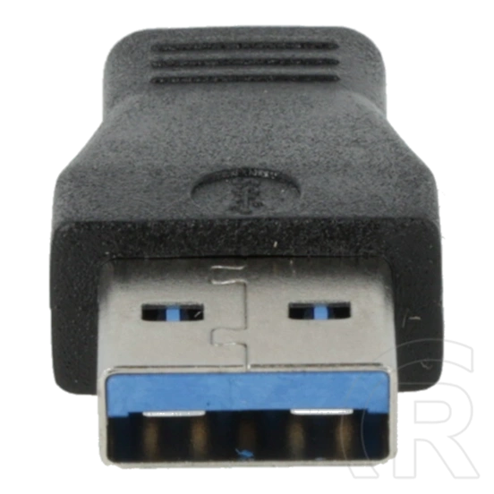 Avax AD601 CONNECT+ USB-A - Type-C átalakító (USB-A x1, Type-C x1, gyors adatátvitel, fekete)