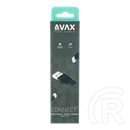 Avax AD601 CONNECT+ USB-A - Type-C átalakító (USB-A x1, Type-C x1, gyors adatátvitel, fekete)