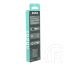 Avax AD601 CONNECT+ USB-A - Type-C átalakító (USB-A x1, Type-C x1, gyors adatátvitel, fekete)