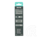 Avax AD601 CONNECT+ USB-A - Type-C átalakító (USB-A x1, Type-C x1, gyors adatátvitel, fekete)