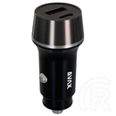 Avax CC304B Carly autós töltő (USB-C+USB-A aljzat, 38W, PD 3.0, fekete)