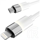 Avax GLOWY CB315 töltő- és adatkábel (2 m, 27W, USB-C - Lightning, puha szilikon, LED világítás, Battery Protection, gyo