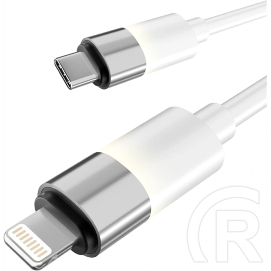 Avax GLOWY CB315 töltő- és adatkábel (2 m, 27W, USB-C - Lightning, puha szilikon, LED világítás, Battery Protection, gyo